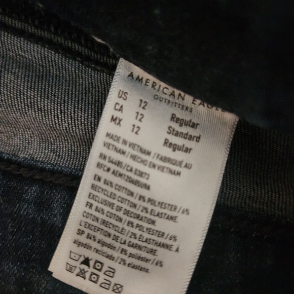 American Eagle Outfitters Dark Blue Flare Jeans - Picture 6 of 6